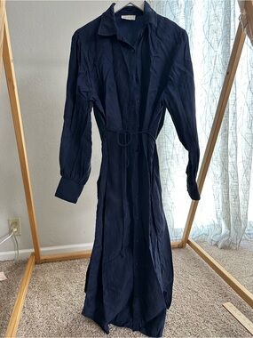 DISSH 3 PIECE SET - RIO NAVY LONGLINE SHIRT and MARCO NAVY STRAIGHT PANT